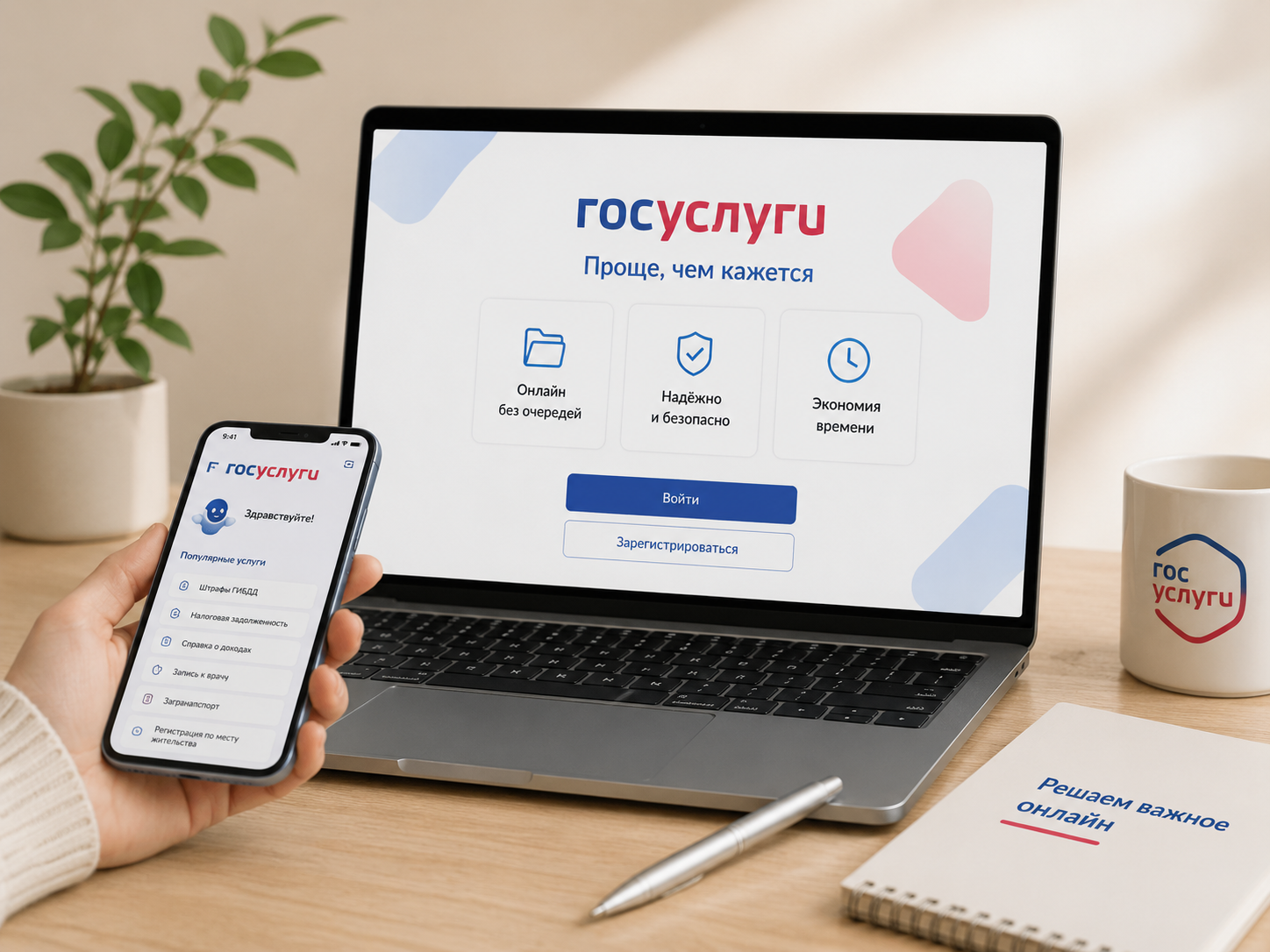 Работа с порталом Госуслуги